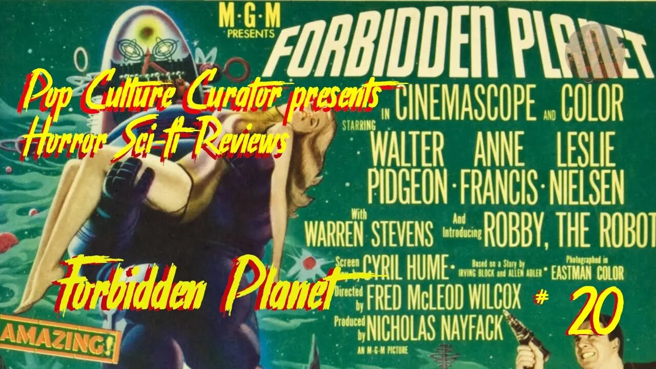 Pop Culture Curator's Horror Sci-fi Reviews "Forbidden Planet"