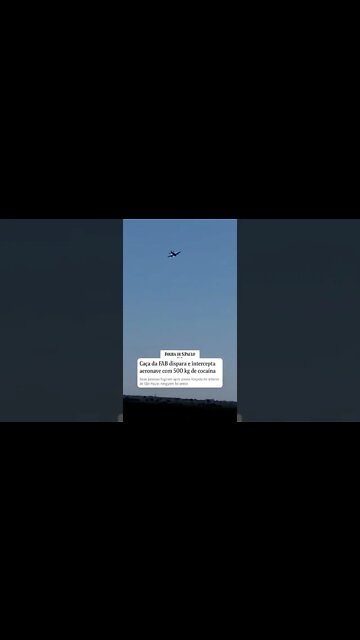 Caça intercepta avião clandestino no interior de SP! #shorts #brasil #exercito
