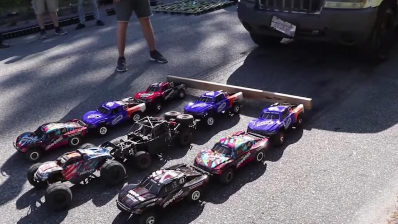 How Many Toy Cars Does It Take To Pull A Real Car?