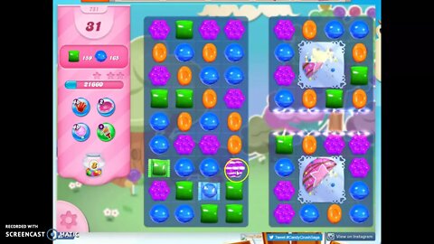 Candy Crush Level 751 Audio Talkthrough, 1 Star 0 Boosters