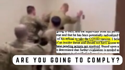 This is what happened if you didn't comply in the Military and take the C-19 Vaccine