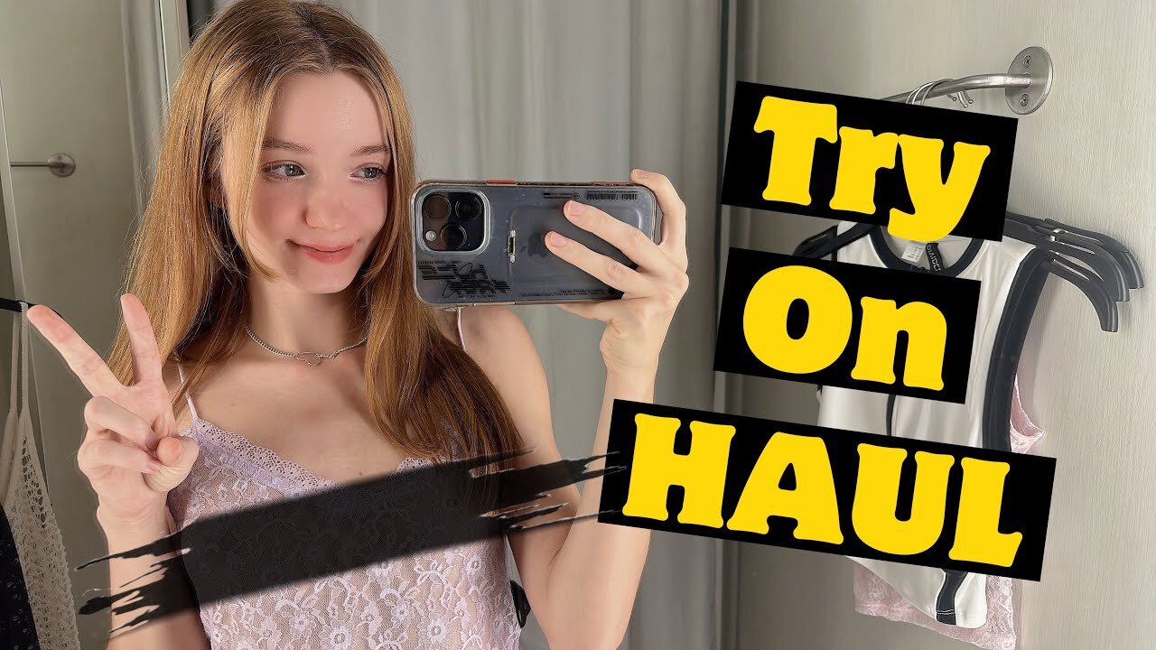 See-Through Clothes | Try on Haul | Transparent Fabric and No Bra Trend