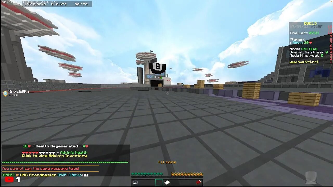 Grinding Hypixel Bedwars and Duels wins!