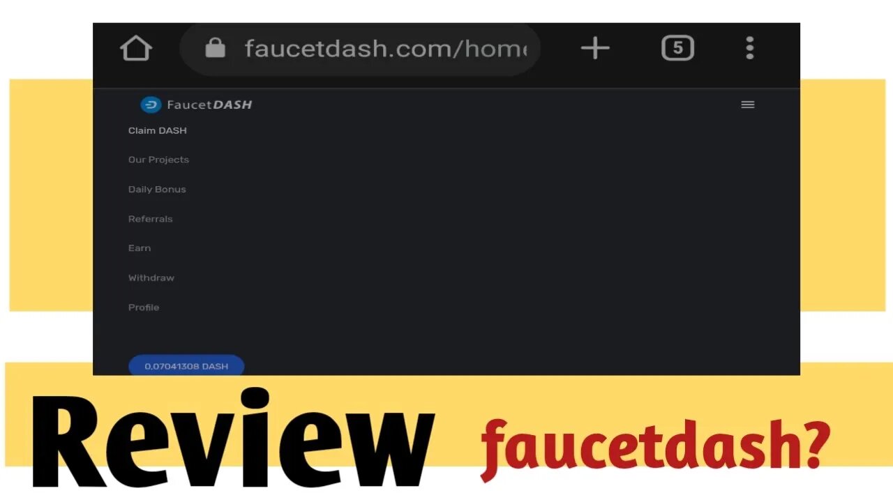 Review || Did I really got 0.07 Dash in my wallet? || Is fayucetdash is legit or scam?