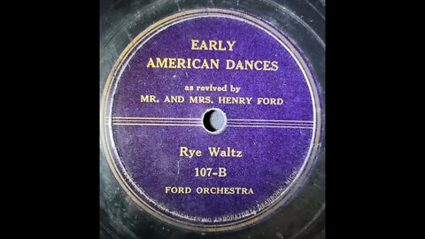 Ford Orchestra - Rye Waltz