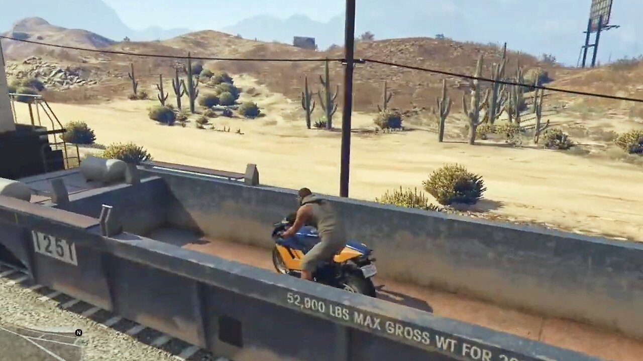 GTA 5 BIKE stunt gameplay