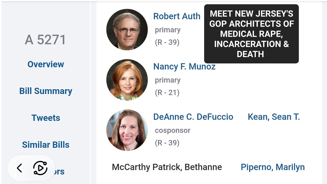 NEW JERSEY'S POST FAKE PANDEMIC INCARCERATION & MURDER AGENDA EXPOSED!