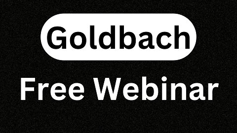 Goldbach Free Webinar
