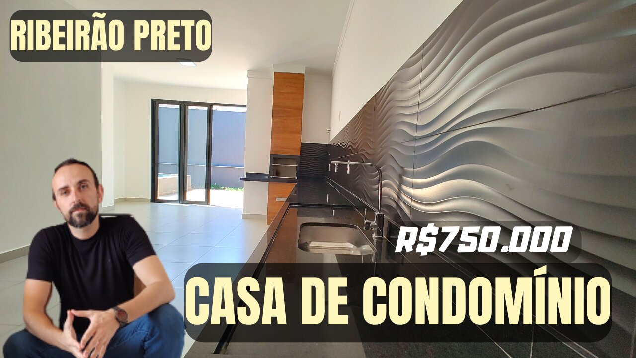 CASA0195 - CASA DE CONDOMÍNIO COM ÓTIMO CUSTO BENEFÍCIO NA ZONA SUL DE RIBEIRÃO PRETO