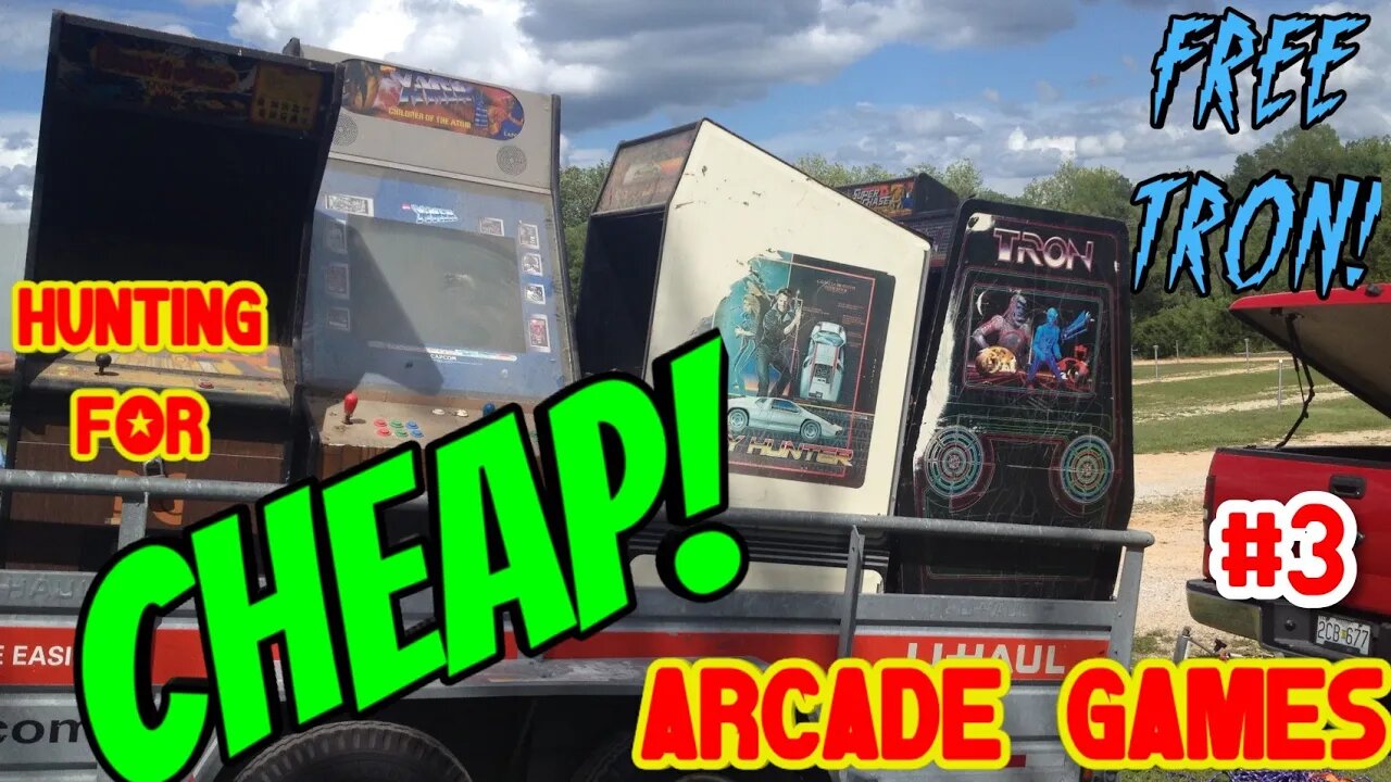 FREE Tron! Hunting For CHEAP Arcade Games Vol 3