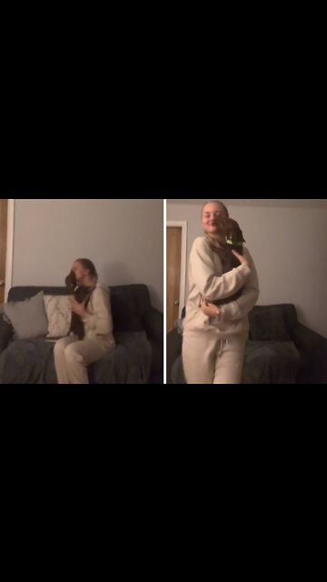 Pup Always Excited To Welcome Owner Home From Work