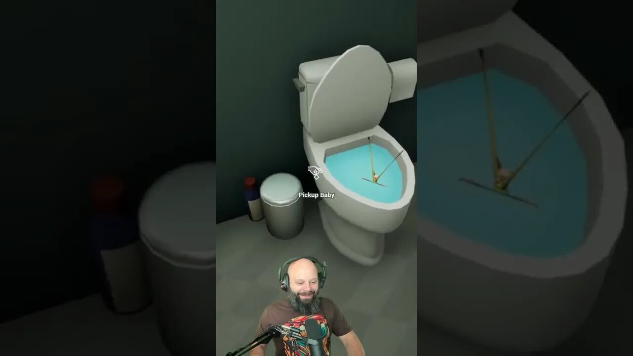 Teeny Long-Armed Baby in Toilet! The Baby In Yellow Gameplay Mods #shorts