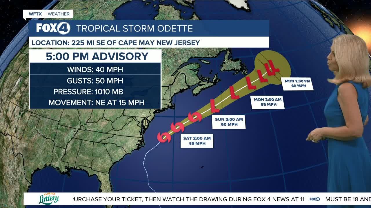 Tracking Tropical Storm Odette