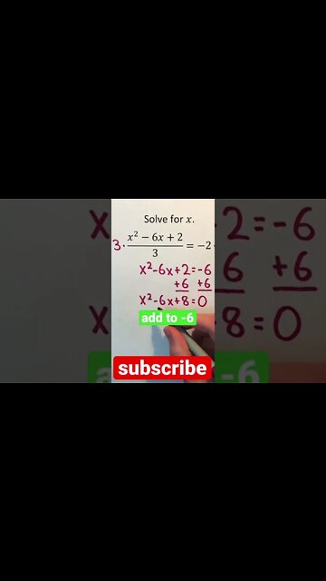Solving quadratic equation