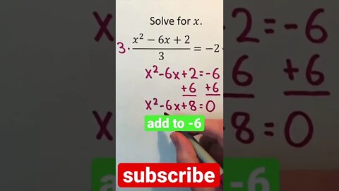 Solving quadratic equation