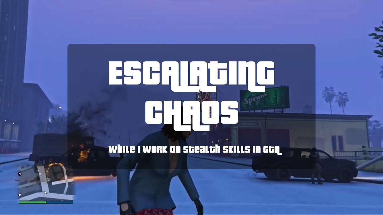 Escalating Chaos in GTA - Working on Stealth Skills - LOFI Instrumental Music