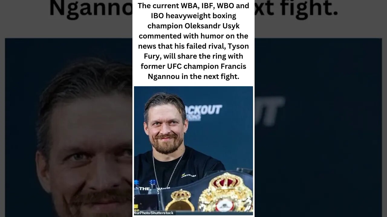 Conor McGregor was challenged by Oleksandr Usyk. #shorts