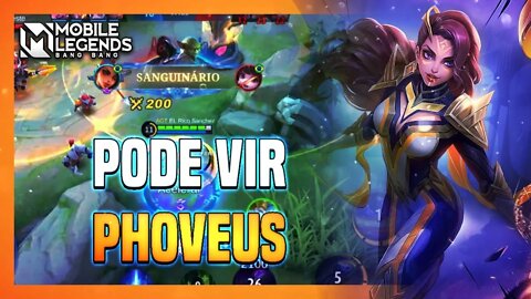 PHOVEUS NÃO AGUENTA ESSA HEROÍNA DE JEITO NENHUM!!! | MLBB