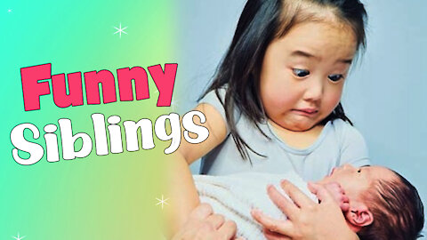 Top Cutest Baby Siblings Doing Funny Things