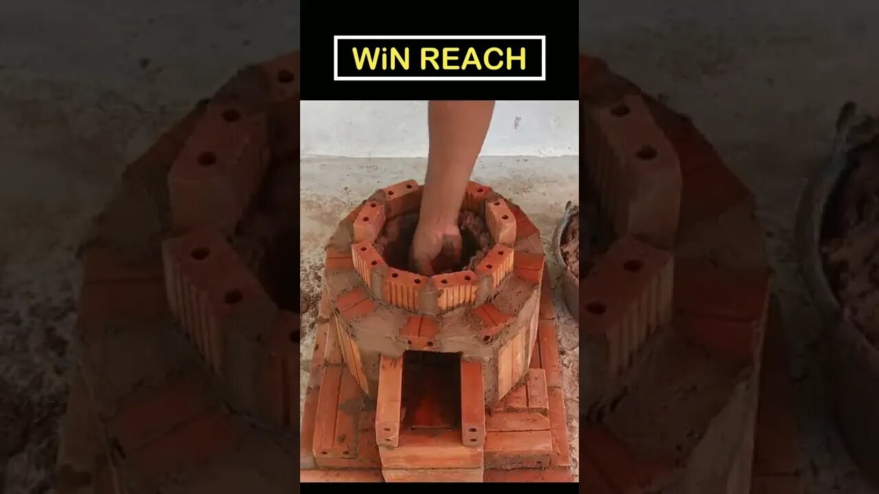 Simple But Useful Ideas To Make Brick Stove | Creative Idea by WiN REACH #Shorts