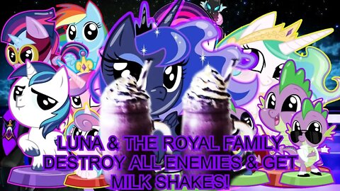 Luna & Royal Family get Blueberry Milkshakes! Pocket Ponies