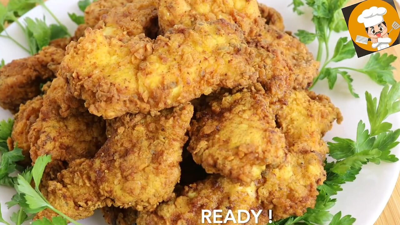 KFC chicken at home ! with 1 egg ,chicken tenders homemade, super easy & crispy