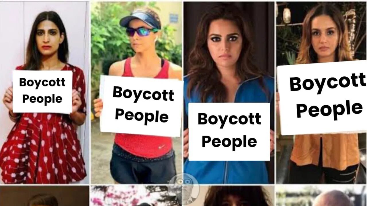 बॉलीवुड ने लोगों का बहिष्कार किया है-bollywood acter, actress boycott Indian people@Bolly Kick