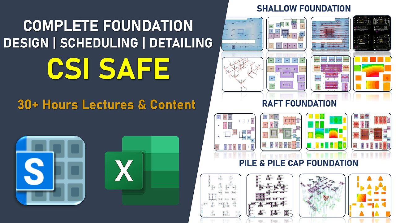 Complete Course of Foundation Design using CSI SAFE | Scratch to Expert | Civil Engineering