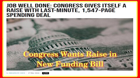 Congress Wants a Raise in New Funding Bill