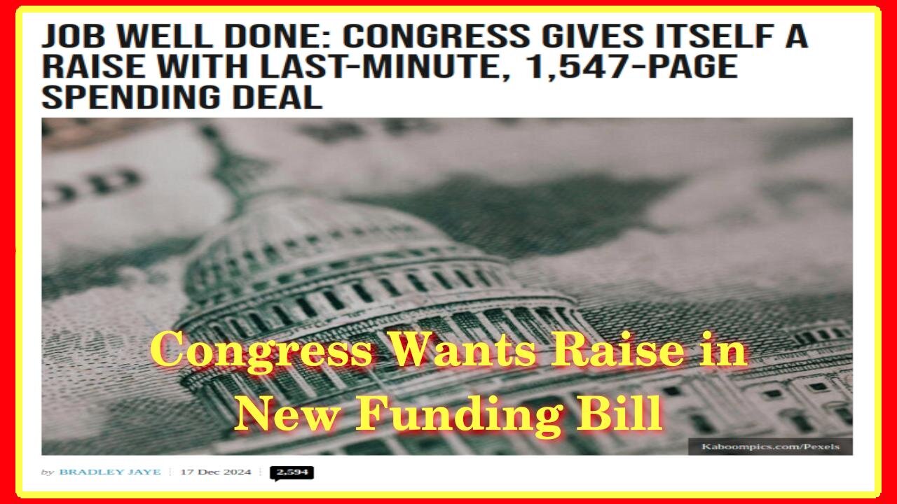 Congress Wants a Raise in New Funding Bill