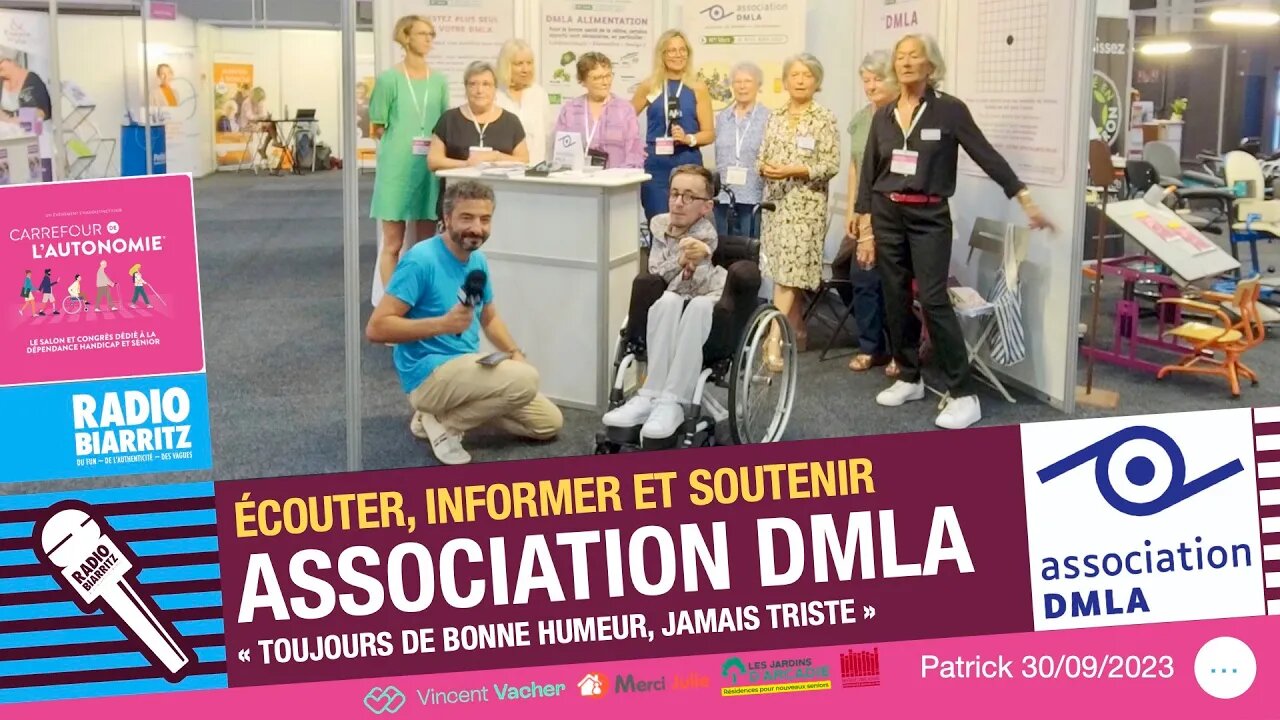 L'association DMLA Biarritz présente au 1er salon de l'autonomie et des seniors du 30 sept 2023
