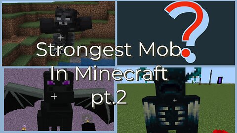 Who's The Strongest Mob In Minecraft pt.2 #minecraft #comedy #skit #debate