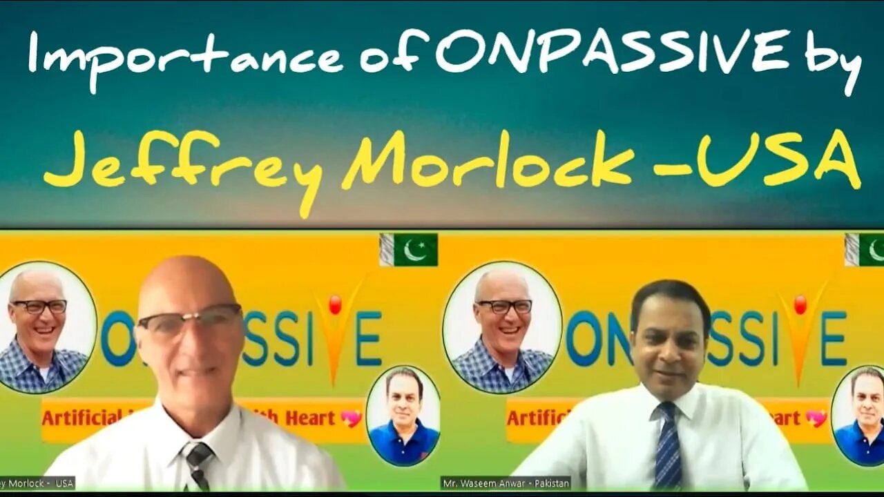 #ONPASSIVE,Importance of ONPASSIVE by Jeffrey Morlock - USA