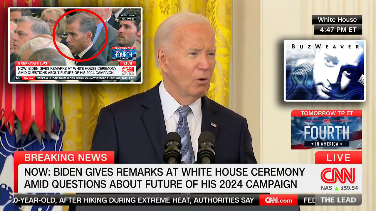 Hunter Biden STARES Intently At Joe Biden As Though His Life Depended On Joe's Re-election