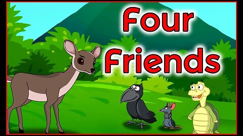 Four Friends | English Cartoon | Panchatantra Moral Stories for Kids
