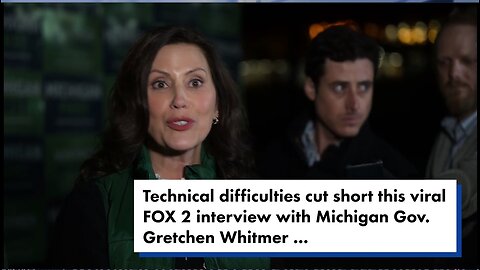 Gov. Whitmer mocked after audio 'mysteriously' drops when asked about COVID regrets