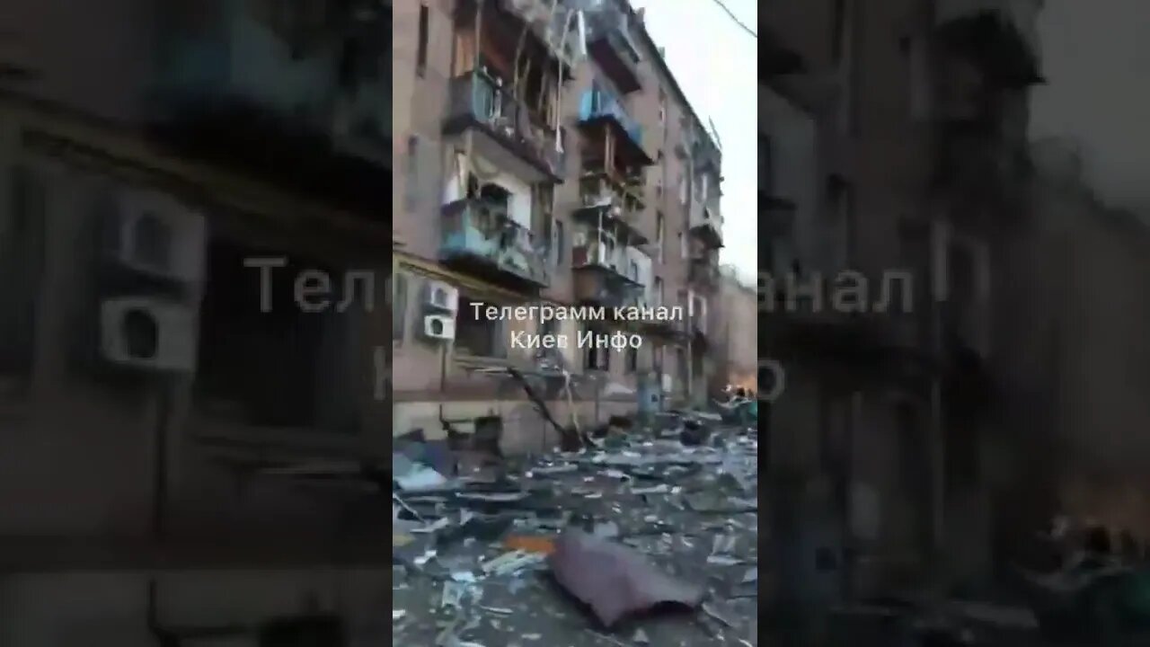 🇺🇦Graphic War18+🔥Russian B@mbs Landing in Residential Neighborhoods of Kyiv, Ukraine #Shorts