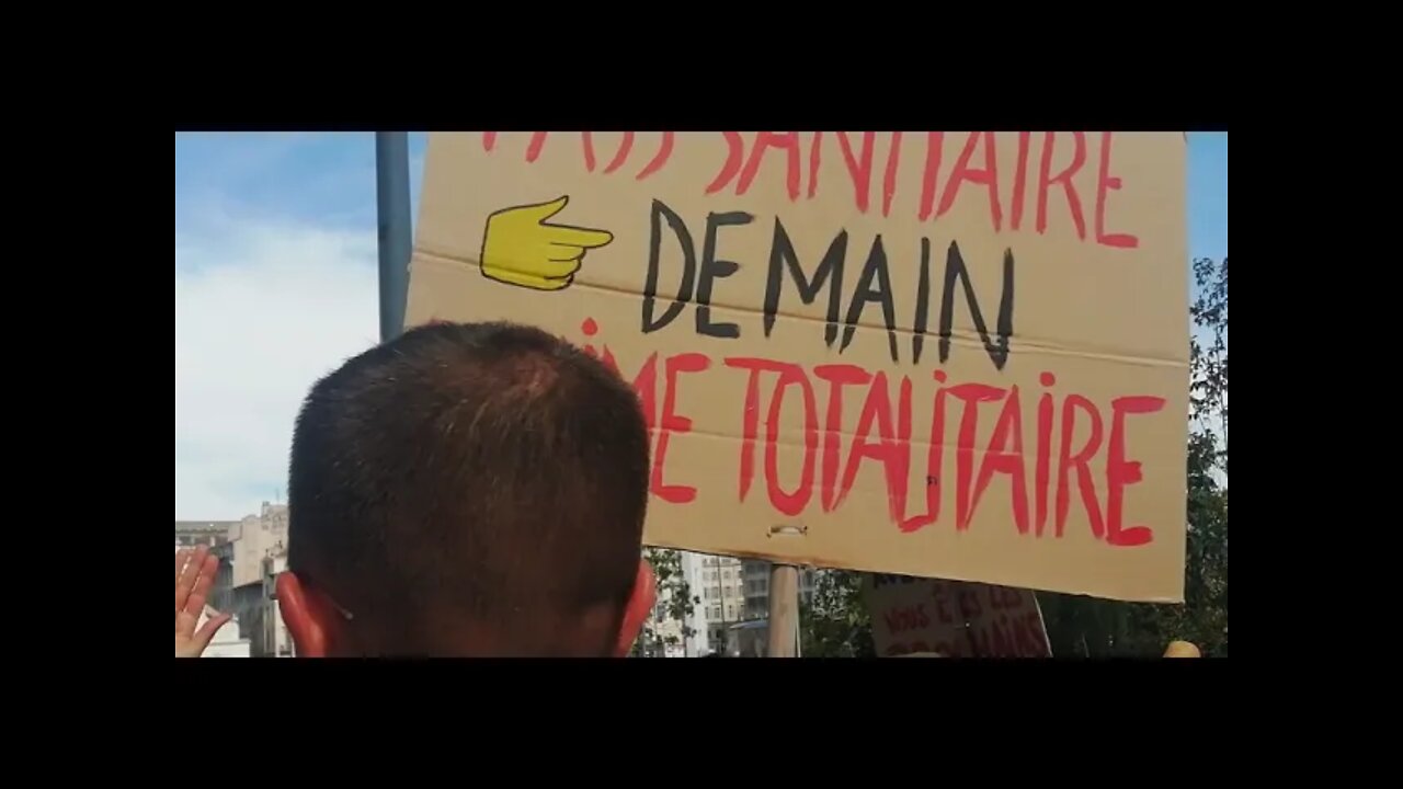França, Marselha - manifestação contra o paSSe da vergonha 17/7/21