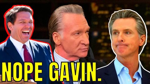 Bill Maher Admits He WON'T VOTE on PARTY Anymore! Says Ron DeSantis Florida FREER than California