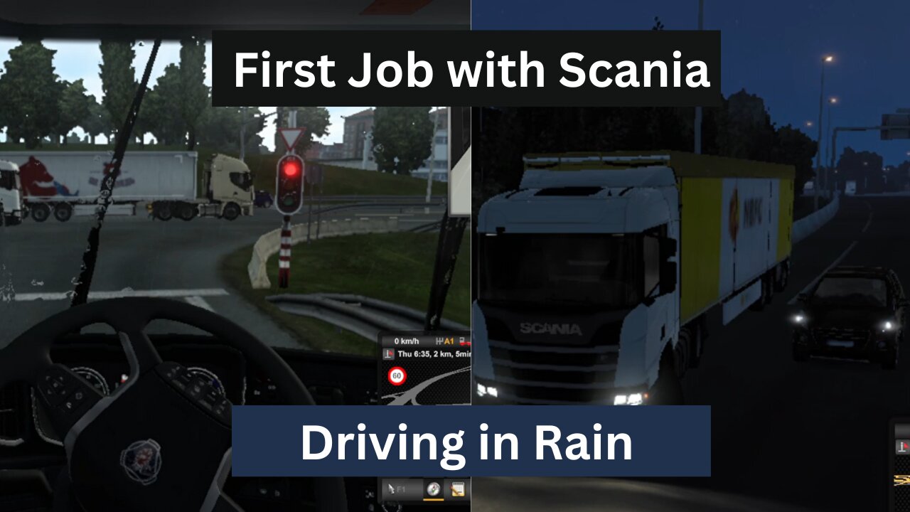 My first job with Scania Truck in Euro Truck Simulator