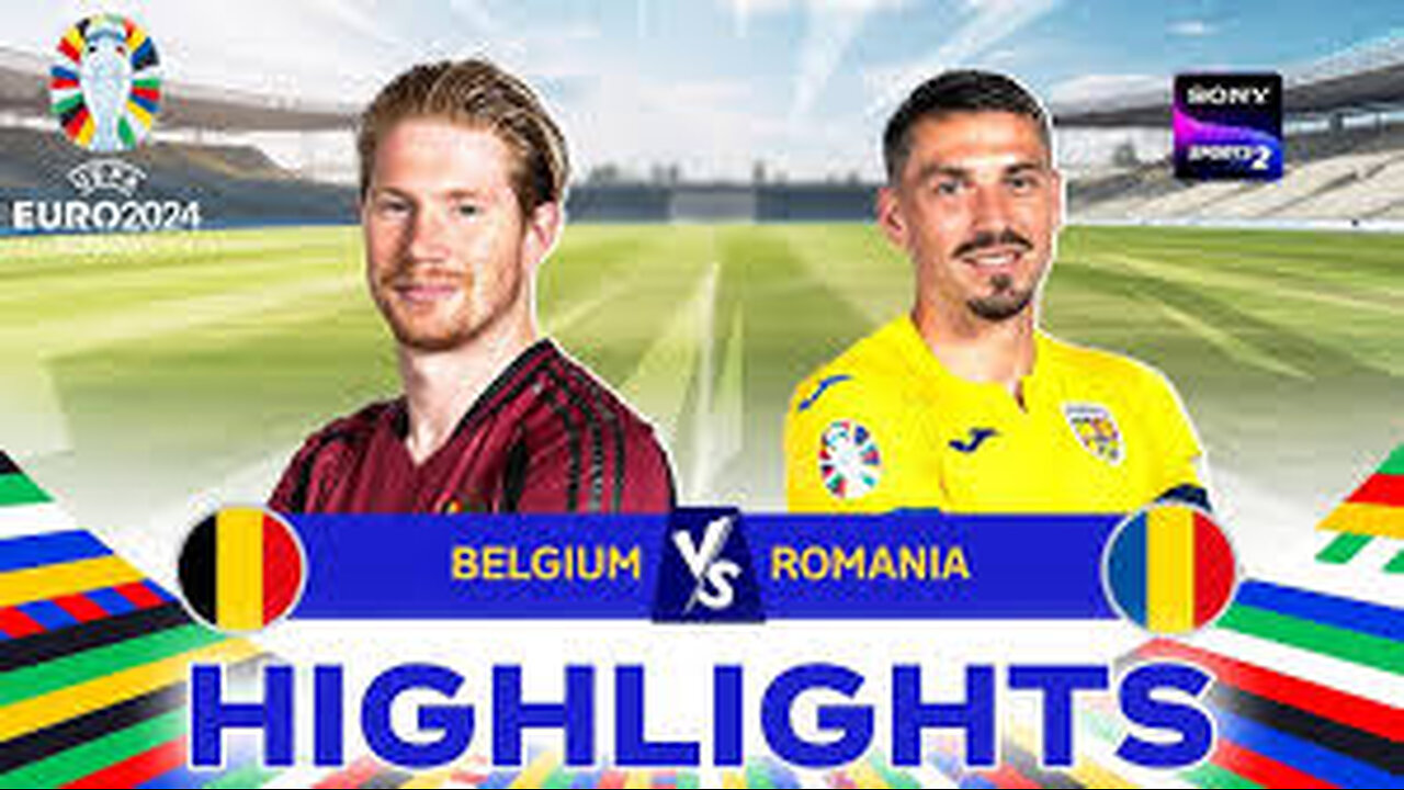 Belgium vs Romania | Highlights | UEFA Euro | 23rd June 2024