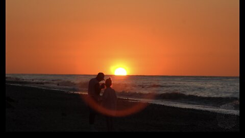 Sunset video of Trimingham beach