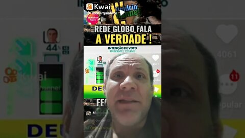 Essa é verdadeira : Globo divulgar pesquisa verdadeira. Confira quem está na frente