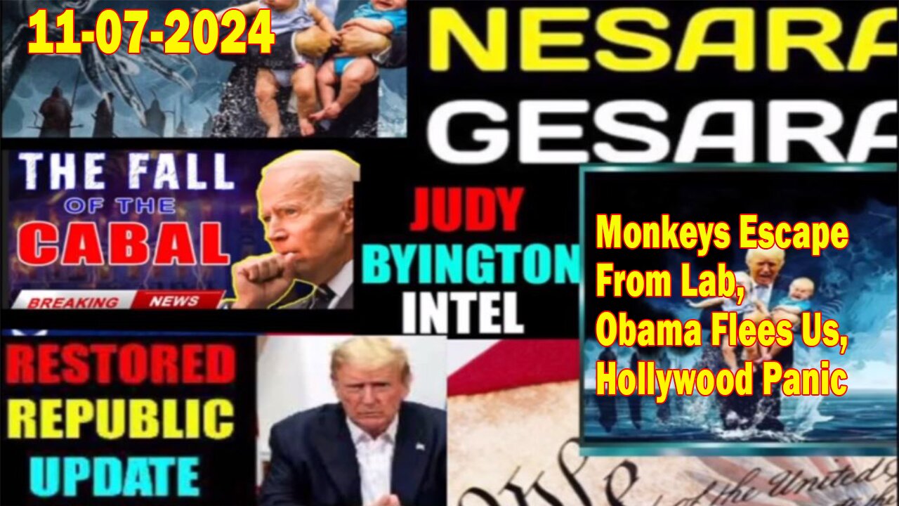 Judy Byington. Benjamin Fulford ~ Situation Update Nov 7 ~ Monkeys Escape From Lab, Obama Flees Us, Hollywood Panic - Restored Republic via a GCR. Pascal Najadi