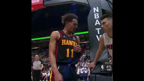 Herro slapped Trae Young in the face 😳 #shorts