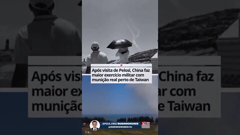 A China ainda está em alerta na Ásia. O perigo ainda cerca Taiwan. #shorts #china #taiwan #guerra