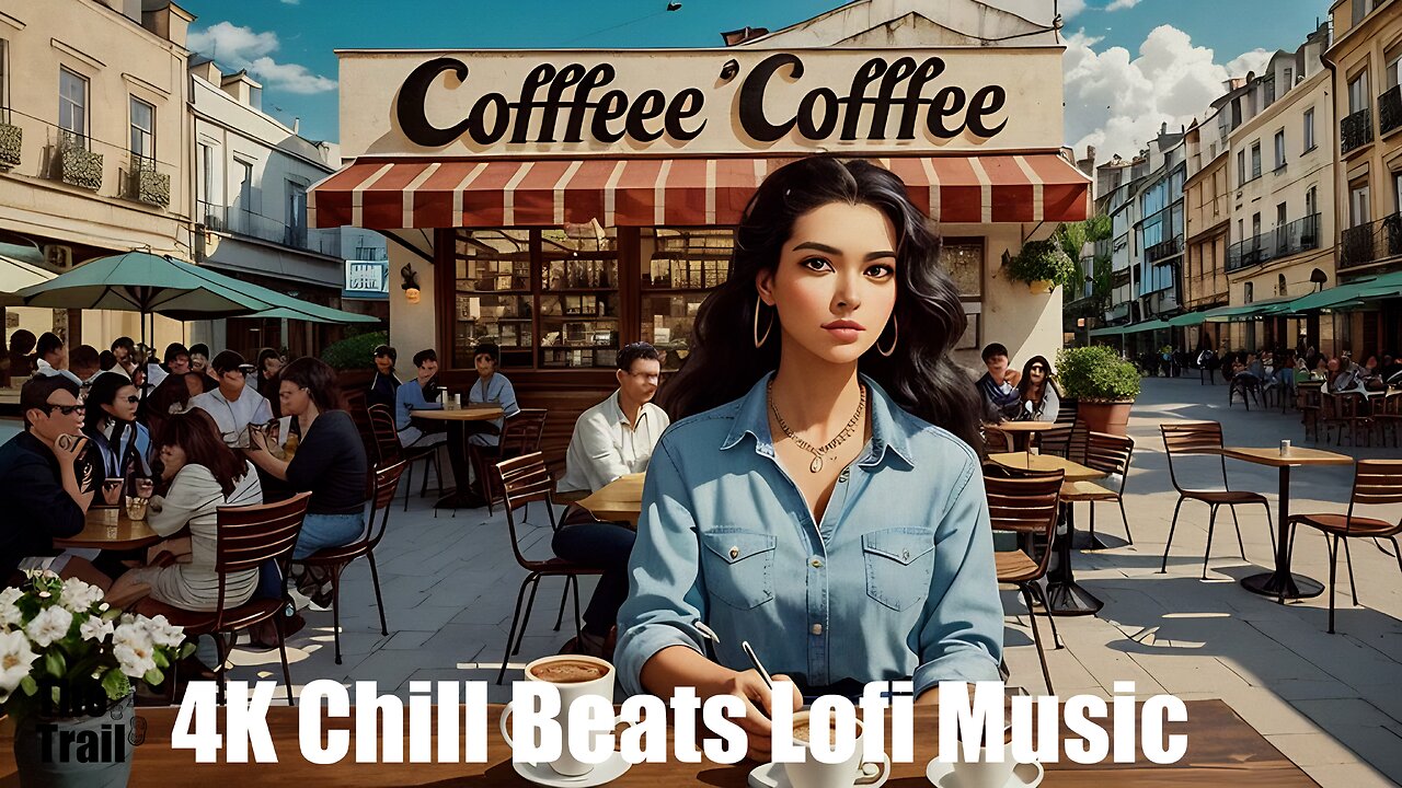 Chill Beats Music - Lofi Vac City | (AI) Audio Reactive Cinematic | Coffee