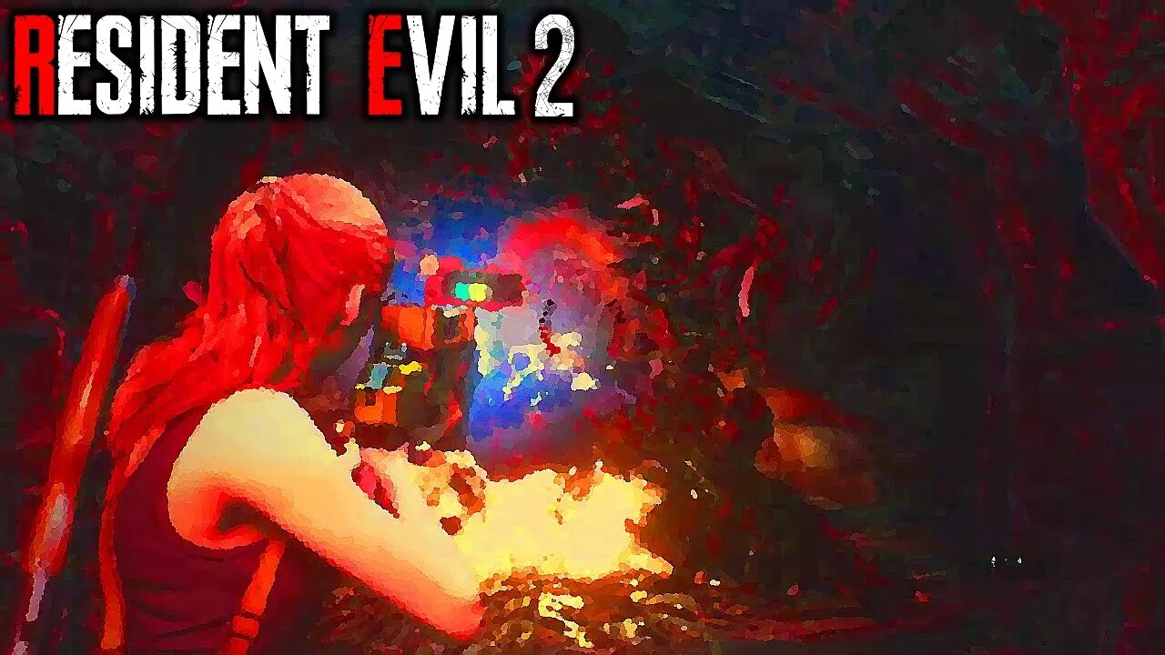 Resident Evil 2 - Claire Redfield - Boss Fight - William Birkin, Stage 5 G-Virus Mutation