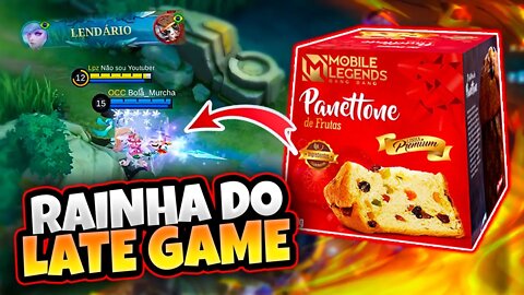 ESSA MIYA COM SKIN DE PANETONE CARREGOU O JOGO | MOBILE LEGENDS