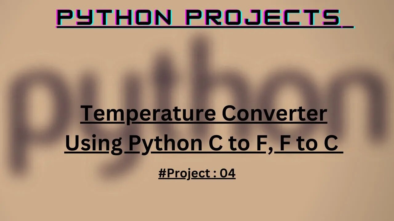 Python Program for Temperature conversion C to F and F to C